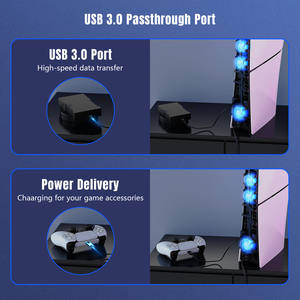 Meilleure vente P5 Slim Silent Cooling Fan Smart Auto On/Off 3 réglages de vitesse pour une expérience de jeu plus fluide Plastique durable - Product Image 3