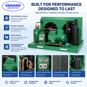 S6H-20.2Y 20HP Bitzer <b>Open</b> Type Compressor <b>Unit</b> Bitzer Condensing <b>Unit</b> For Cold <b>Storage</b> - Product Image 4