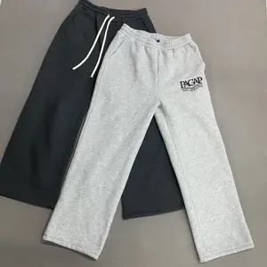 PT1085 Cortar y coser pantalones de chándal Aduanas Sudadera con capucha Camisas a juego de pierna ancha Pantalones de jogging para hombres Hombres de piernas rectas