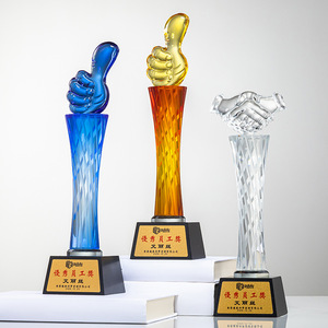 Trofeo de Cristal Transparente Ecológico Personalizado con Grabado Láser e Impresión UV, Premios Duraderos para Escuelas, Equipos Deportivos y Empresas - Product Image 3
