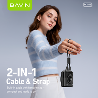BAVIN Groothandel Leverancier Fabrikant Bestseller Goede PC1186 10000mah 15w Powerbank met Kabel