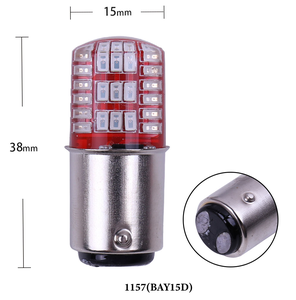 หลอดไฟเบรค LED BAY15D 1157 42 SMD สองสี ไฟแฟลชแบบกระพริบ สำหรับเปลี่ยนซ่อมรถยนต์ - Product Image 1