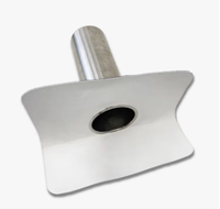 Drenaje Lateral de Techo Prefabricado de Aluminio - Compatible con TPO/PVC para Drenaje de Parapeto/Canaletas Estrechas (90/110/125mm)