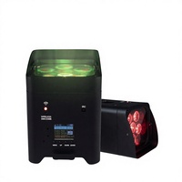Projecteur LED PAR sans fil rechargeable DMX 6x18W, lumière de scène professionnelle pour DJ, événements, mariages et décorations