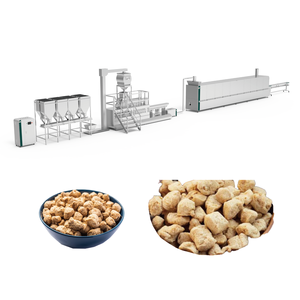 Automatische Sojabohnen protein herstellungs maschine Soja-Nugget-Extruder Tvp Textured Soy Protein Process Line - Product Image 1