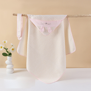 <span class=keywords><strong>Toalla</strong></span> de playa para bebé con capucha de algodón orgánico 100% muselina <span class=keywords><strong>grande</strong></span> Premium con impresión personalizada delantal toallas de bebé con capucha - Product Image 4
