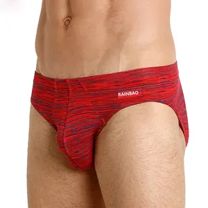 Best Selling Comfortable Breathable Slip Men'S Briefs & Boxers Big Bulge Flat Design Male Panties Underwear