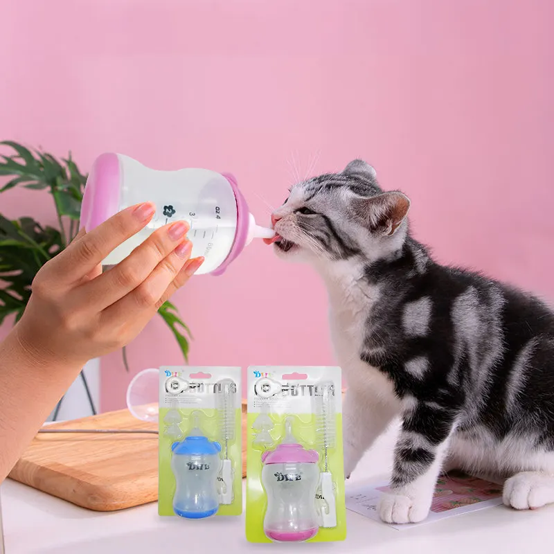 Botol Susu Bayi Kucing Anjing Silika Gel Memberi Makan Botol Susu Kucing Anjing Peliharaan