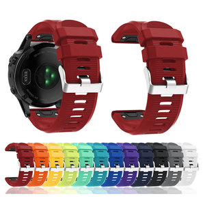 Nueva correa de reloj para <span class=keywords><strong>Garmin</strong></span>, pulsera de silicona deportiva de 26mm correa de reloj inteligente para <span class=keywords><strong>Garmin</strong></span> Fenix <span class=keywords><strong>7</strong></span> 7X <span class=keywords><strong>Pro</strong></span> 6X 5X Plus - Product Image 1