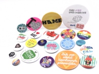 Insigne promotionnel de bouton d'épingle d'étain boutons personnalisés épingles impression UV Logo bouton épingles insigne pour cadeaux