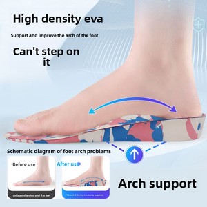 Semelles orthopédiques en EVA haute densité, non pliables, soutien de la <span class=keywords><strong>voûte</strong></span> <span class=keywords><strong>plantaire</strong></span>, correction des pieds plats, soulagement de la douleur au pied, semelles orthopédiques pour chaussures - Product Image 6