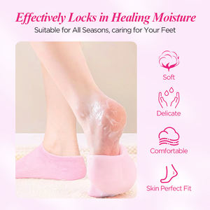 Chaussettes antidérapantes, gel hydratant pour les pieds secs et craquelés, chaussettes pour hommes et femmes - Product Image 2