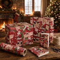 Papier d'emballage cadeau personnalisé en gros, étiquettes assorties, boîtes cadeaux, sacs en papier, carnets – Emballage papier personnalisé tout-en-un pour acheteurs B2B