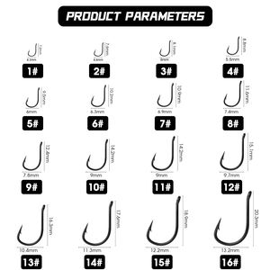 Anzuelo de Pesca KONA Izumezina D10150 con Ojo de Tubo y Anillo, Níquel Negro, Acero con Alto Contenido de Carbono, Anticorrosión, Súper Resistente, para Agua Dulce - Product Image 2