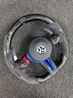   Setir Mobil Serat Karbon M3 F30 X1-X6 Series /M5 F10 GT5 Series Setir Berpemanas Tanpa Pelapis Kulit Penuh