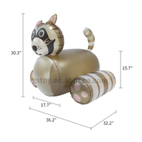 Jouets de piscine gonflables animaux raton laveur enfants PVC cheval poupée enfants flotteur de piscine gonflable