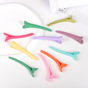 Pinzas para el Cabello Tipo Pico de Pato en Colores Pastel Esmerilados de 12 cm, Ligeras, de Color Sólido, para Uso Diario - Product Image 1