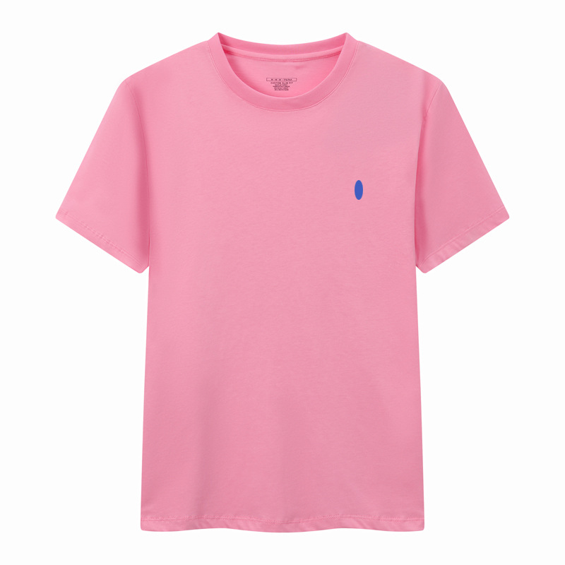 Pink with lake blue pony logo