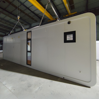 Maison Capsule Apple de Luxe en Structure Acier 20ft 40ft, Bâtiment de Bureau Modulaire Personnalisé, Imperméable, Préfabriqué, Ferme et Appartement