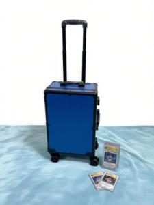 Carrello Porta Attrezzi con <span class=keywords><strong>Asta</strong></span> di Trazione, Valigetta in Alluminio con Schiuma Interna Personalizzata per Vari Tipi di Carte Sportive PSA BGS SGC - Product Image 6