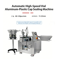 Machine de sertissage automatique de bouchons de flacons de haute précision en aluminium pur et plastique pour laboratoire