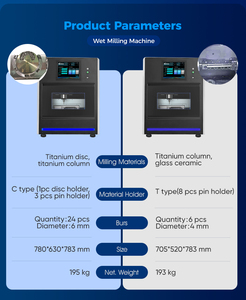 Máy phay răng Titan nặng trục chính dọc với hệ thống điều khiển <span class=keywords><strong>CNC</strong></span> <span class=keywords><strong>Siemens</strong></span> cho kỹ thuật viên nha khoa - Product Image 3