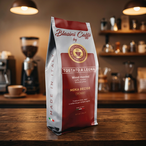 Blasini Caffè Moka Deciso Koffeinhaltiger Gemahlener Kaffee 250g Italienische Röstung Bitter 24 Beutel Italien - Product Image 3