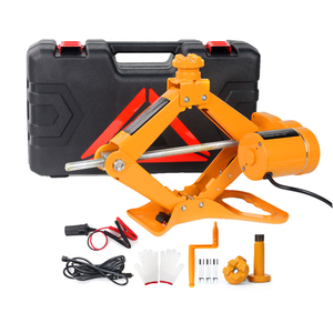 Venta al por mayor de fábrica: Gato <span class=keywords><strong>el</strong></span>éctrico de tijera universal de acero de 2T y 12V para kit de herramientas de reparación automotriz con fuente de alimentación bidireccional - Product Image 2