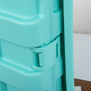 Carrito de compras plegable para el hogar con logotipo personalizado, carrito pequeño grande de plástico portátil cuadrado - Product Image 3