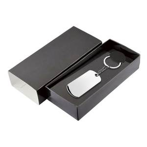 Black <b>Cardboard</b> <b>Box</b> For Keychain <b>Storage</b> With Lid 10x6x2 Cm Packaging Gift <b>Box</b> - Product Image 1