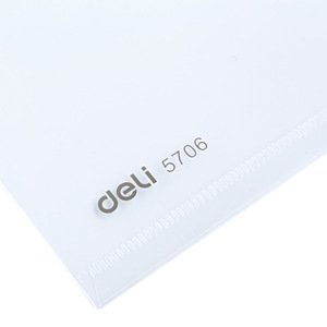 Deli Single-sheet <b>Folder</b> 5706/5706A <b>Plastic</b> L-shaped File Bag For Office Document Storage 10 Sheets - Product Image 2