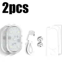 Luz de bienvenida Led para coche, Control magnético, carga USB, luces de apertura de puerta automática, lámpara de señal anticolisión segura