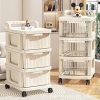 Cesta de Almacenamiento de Frutas y Verduras de Alta Calidad para el Hogar, Estante de Almacenamiento Multiusos de Varias Capas