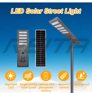 Lampadaire solaire DC AC 500W pour autoroute et route, indice de protection IP67, angle de faisceau réglable 120°, batterie au lithium 12V/36AH, garantie <span class=keywords><strong>REITA</strong></span> 3 ans - Product Image 1