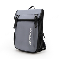 Sac à dos pour ordinateur portable unisexe en polyester, étanche, avec fermeture éclair, antivol, intelligent, à motif géométrique, personnalisable avec logo OEM pour entreprise