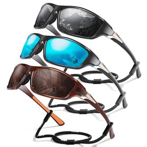 แว่นกันแดดโพลาไรซ์ UV400 3 แพ็ค น้ำหนักเบา สวมใส่สบาย กรอบเต็มสีทองสีน้ำเงินสำหรับกิจกรรมกลางแจ้งสำหรับทุกเพศขี่จักรยานตกปลา - Product Image 1