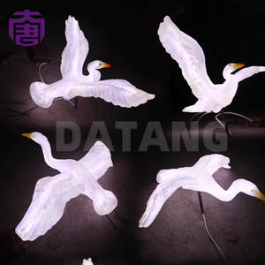 Lámpara con diseño de garza voladora para exteriores con clasificación IP65, luces decorativas impermeables para Navidad y festivales, para parques, jardines y paisajes públicos. - Product Image 5