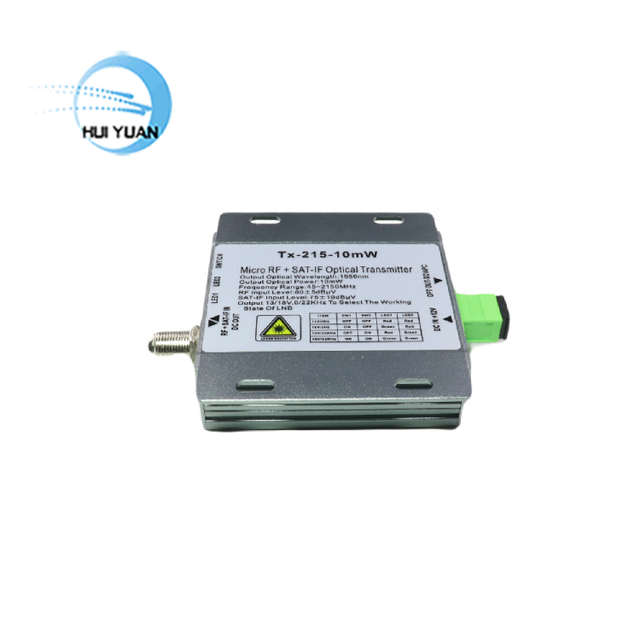 CATV SATV Optical Transmitter 1310nm SCAPC Fiber Port 47-2150MHz POE 4G 3G GSM 4G GPRS TCP Satellite Transmitter