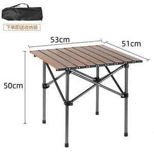 Table de camping pliable moderne en métal, légère et durable, pour une utilisation en extérieur, au gymnase et à la plage - Product Image 4
