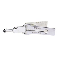 Herramienta de Cerrajería 2 en 1 Lishi TOY38R, Decodificador y Herramienta de Apertura para Llaves de Vehículos Daewoo y Zotye