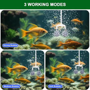 Aérateur solaire extérieur avec affichage numérique amélioré, 3 modes de temporisation, régulateur de bulles, kit de tuyau d'air pour bassin, réservoir, aquaculture - Product Image 5