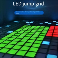 Tuile de sol interactive à capteur LED pour jeu de pas, étanche, à encastrer, avec détection de gravité humaine, pour aire de jeux