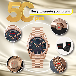 Classic Style 3atm Waterproof Diamond Scale Luxury Quartz Wristwatch Date Day <strong>Watch</strong> Best Shell Face <strong>Watches</strong> for Men - Product Image 2