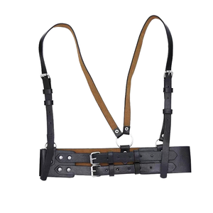 Ceinture Corset Harnais en PU pour Femme, Multi-Bretelles, Double Boucle Ardillon en Alliage, Style Urbain Sombre Européen, Ceintures Quotidiennes pour la <span class=keywords><strong>Taille</strong></span> - Product Image 1