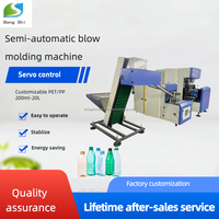 Máquina de Moldeo por Soplado de 5 Litros y 10 Litros, Máquina de Moldeo por Soplado Semiautomática, Máquina para Hacer Botellas de Plástico Pequeñas para Agua, Botellas de PET