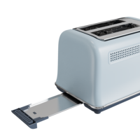Grille-pain électrique automatique avec minuterie LED, boîtier en PP, multifonction pour la maison et l'hôtel, pour le pain et les sandwichs, 750W