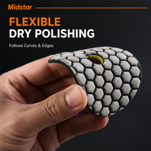 Disco de Pulido de Resina de Diamante de 100 mm, Flexible, para Pulido en Seco de Pisos de Mármol y Granito, Compatible con Herramientas Manuales y Máquinas de Pulido OEM - Product Image 2