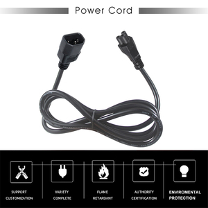 <span class=keywords><strong>สาย</strong></span>ไฟสีดำแบบ C5 Clover Leaf พร้อมหัวต่อ C14 <span class=keywords><strong>สาย</strong></span>ต่อขยาย C5 เป็น C14 - Product Image 4