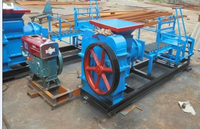 Machine à briques d'argile à succès : Extrudeuse non sous vide pour la fabrication de briques en terre cuite rouge, petites briques de terre cuite.