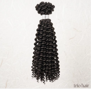 Extensions de cheveux humains 100% naturels vierges en vrac, bouclés Pixie, 12A, pré-séparées sans nœuds, pour crochet, épaisses, en lots - Product Image 6